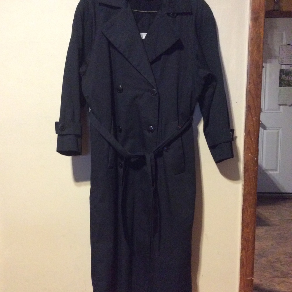 Women’s Petite Brem Rainwear Black Trench Coat